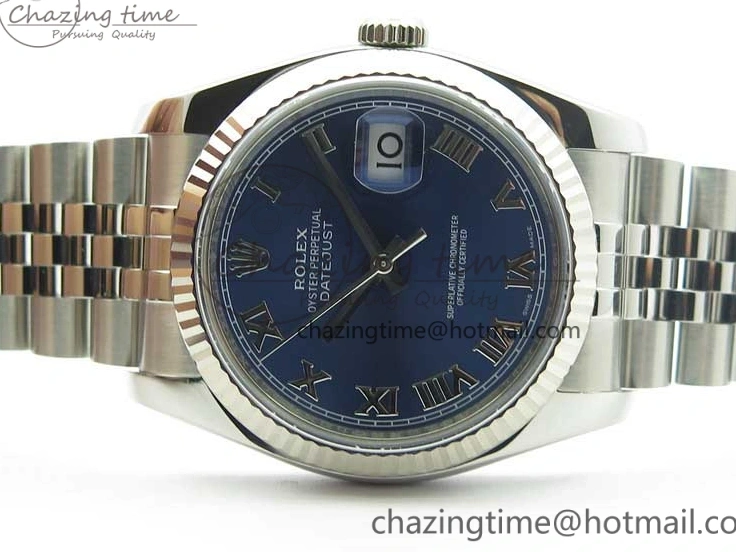 MiroTime 0801 DateJust 36 SS 116234 ARF 1:1 Best Edition 904L Steel Blue Dial Roman Markers on Jubilee Bracelet SH3135 V WellDesigned 3199